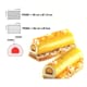 Pavoflex Non-Stick Silicone Mould - 5 Yule Logs - 60 x 40cm - Pavoni