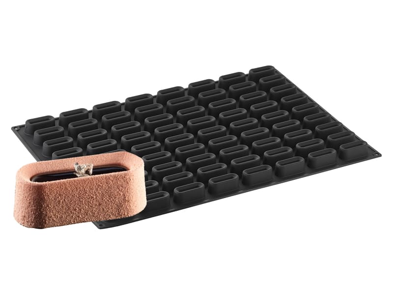 Pavoflex Silicone Mould - 72 Mignon savarins - 60 x 40cm - Pavoni ...