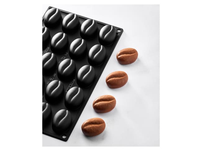 Pavoflex Silicone Mould - 20 small coffee beans - 30 x 17.5cm - Pavoni