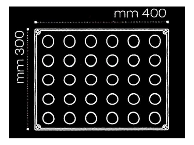 Pavoflex Silicone Sphere Mould - 40 x 30cm - Ø 3cm (30 cavities) - Pavoni