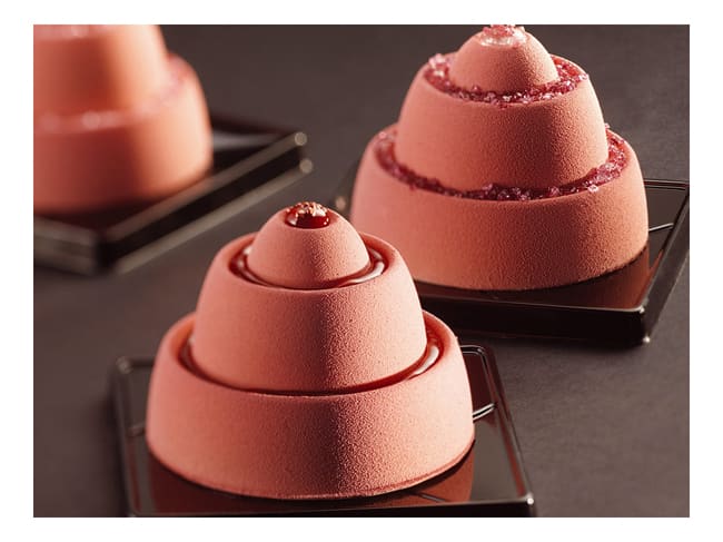 Pavoflex Non-Stick Silicone Mould - 24 Tiered Domes Ø 7 x ht 5cm - Pavoni