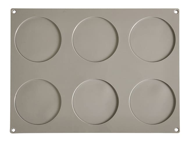 Pavoni Gourmand Silicone Mould - 6 Large Discs - Pavoni