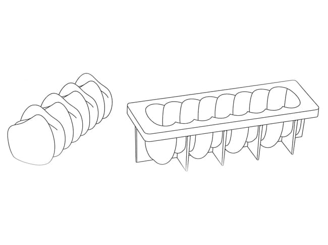 Pavoni Canyon Silicone Mould - Pavoni