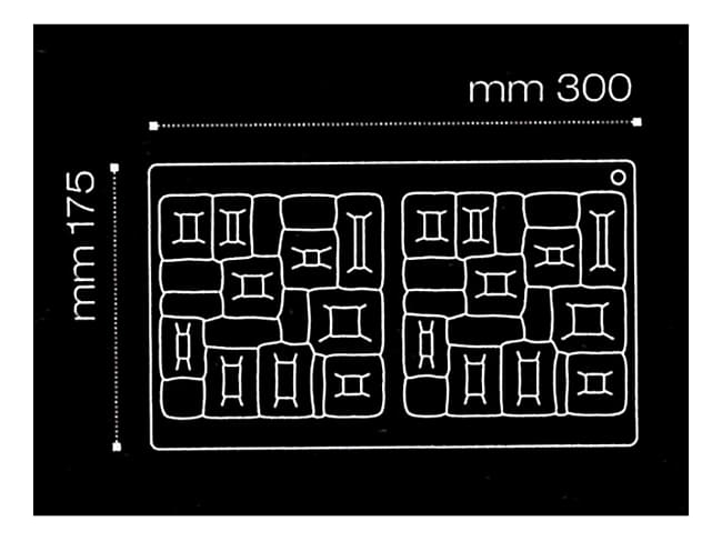 Pavoni Top Maya Silicone Mould - 13,5 x 13,5cm - Pavoni