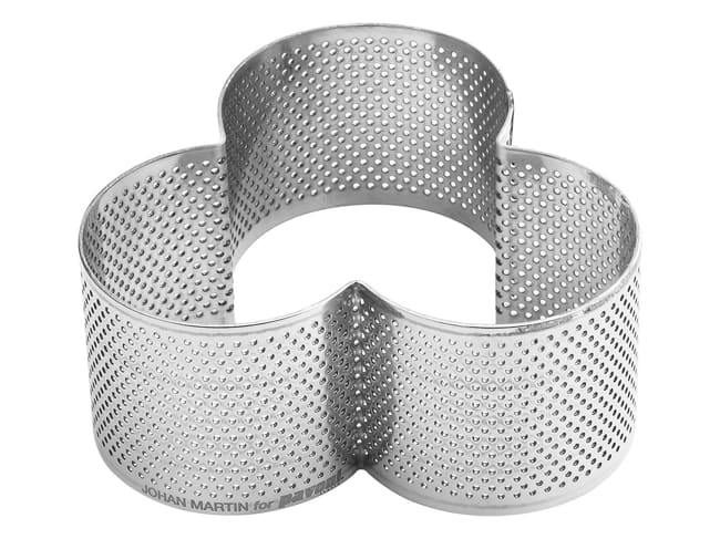 Clover Perforated Baking Ring - for flaky pastry - Ø 10.5cm x H 4.5cm - Pavoni