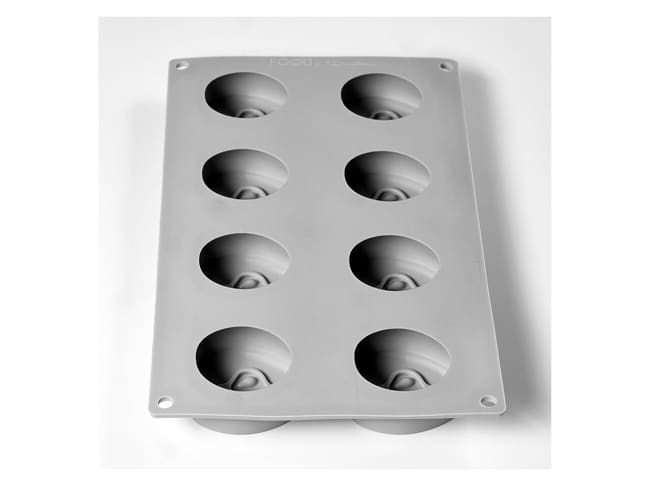 Pavoflex Silicone Mould - 8 apple halves - 30 x 17.5cm - Pavoni