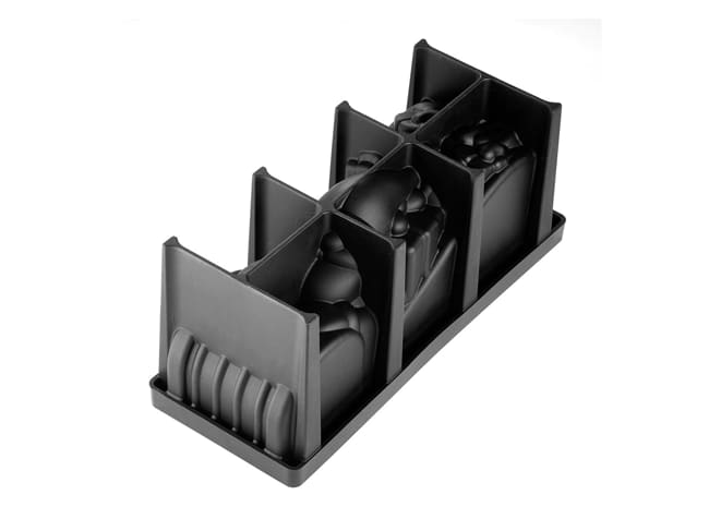 'Wish' Silicone Yule Log Mould - Santa with sleigh - 25 x 8 x 10cm - Pavoni