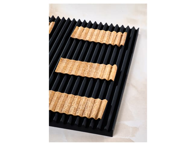 Wavy Silicone Mould Kit - Zig Zag - 25 x 25cm - Pavoni