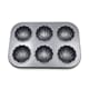 6 Round Madeleine mould - Non-stick - 26,5 x 18cm - Patisse