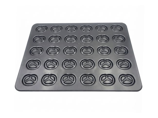 Non-Stick Pretzel Baking Tray - 30 cavities - 41 x 32cm - Patisse