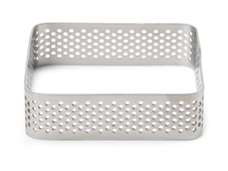 Perforated square tart ring