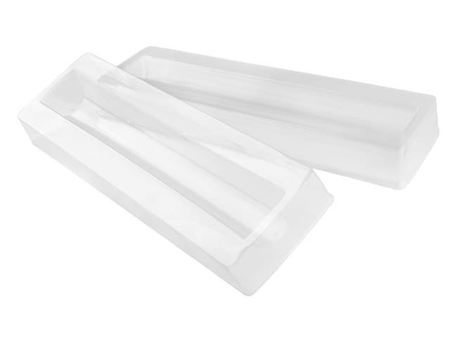 Plastic Mould Yule Log Insert - L 24cm - 4 x 3,5cm (x 5)