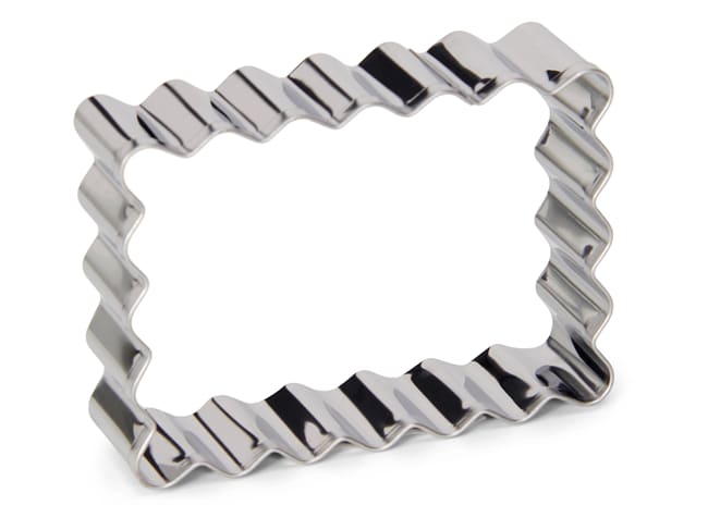 Stainless Steel Rectangular Biscuit Cookie Cutter - 7 x 5cm - Patisse