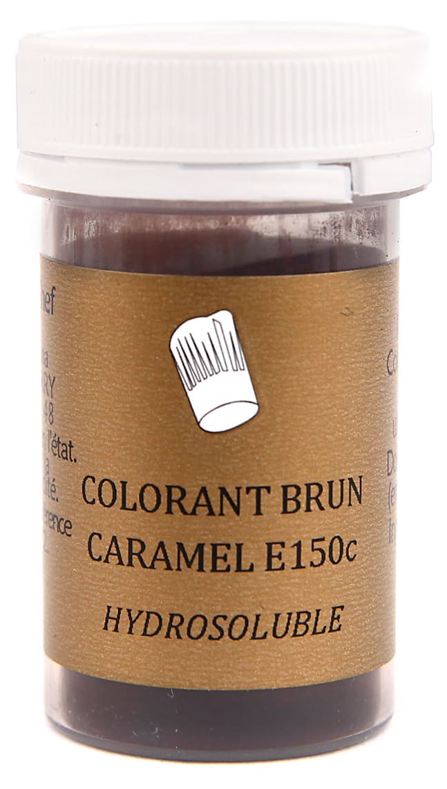 Dark Caramel Food Colouring Water Soluble 10g Selectarôme