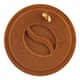 Coffee Silicone Texture Mat mini - Ø 6cm x ht 2mm - Silikomart