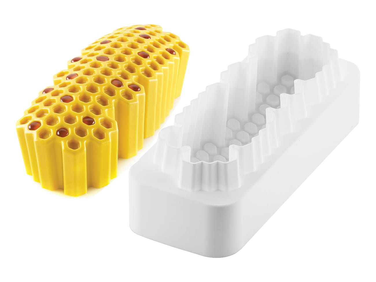 Honeycomb Silicone Mould - 2 cavities - 30 x 17,5cm - Silikomart - Meilleur  du Chef