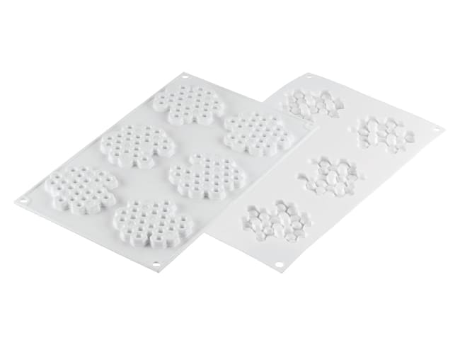 Honeycomb Silicone Mould - 6 cavities - 30 x 17,5 cm - Silikomart