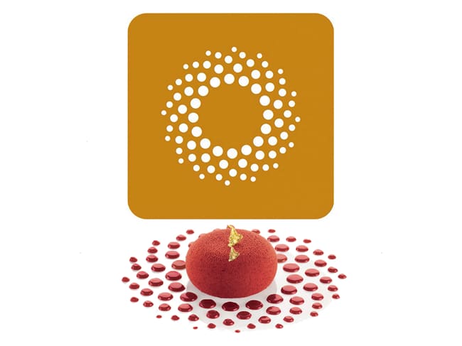 Silicone Chablon Stencil Mat Naturae (x 2) - galaxy pattern - 16 x 16cm - Silikomart