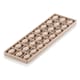 Chocolate Mould with Insert - 24 oval shapes - 3.3 x 2.3 cm - Silikomart