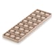 Chocolate Mould with Insert - 24 squares - 2.5 x 2.5 cm - Silikomart
