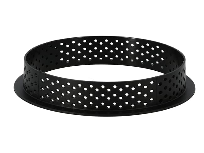 Perforated Tart Ring - Composite material - Ø 10 x H 2cm - Silikomart