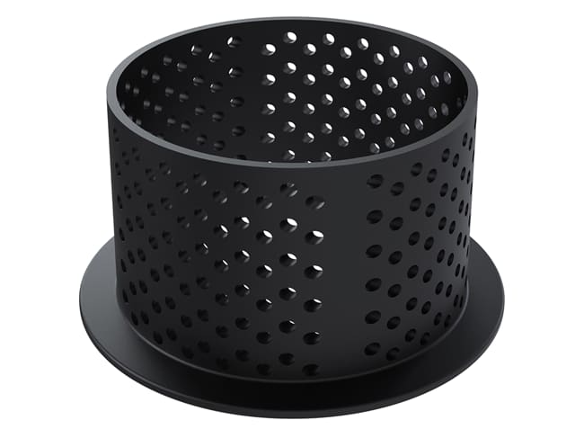 Perforated Tart Ring - Composite material - Ø 5 x H 3.5cm - Silikomart