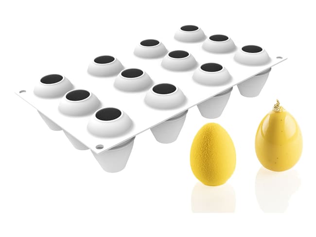 Silicone Mould - 12 eggs - 30 x 17.5cm - Silikomart