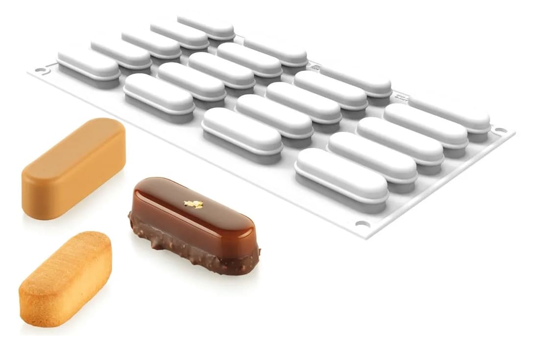 Silicone Mould - 20 mini eclairs - 30 x 17.5cm - Silikomart - Meilleur ...
