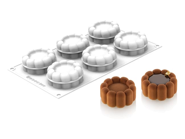 Silicone Mould - 6 charlottes - 30 x 17.5cm - Silikomart