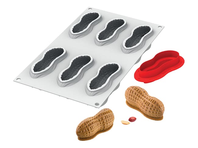 Silicone Mould - 6 peanuts - 30 x 17,5cm - Silikomart