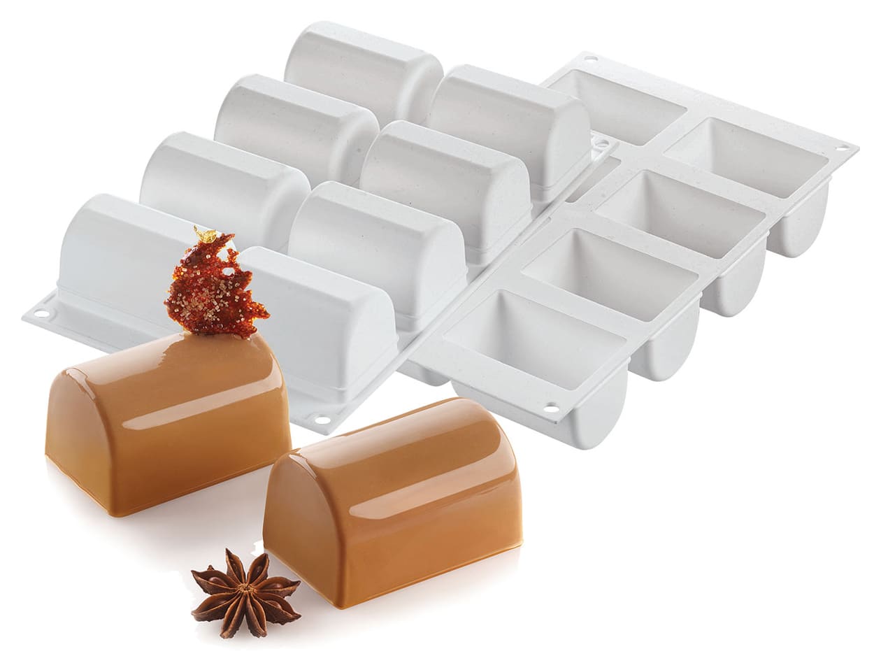 8 mini yule log silicone mould Meilleur du Chef