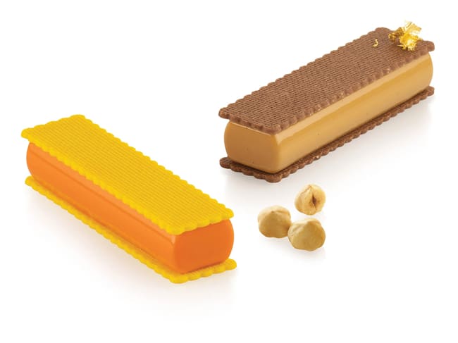 Silicone Mould - 8 sweet rectangles - 30 x 17.5cm - Silikomart