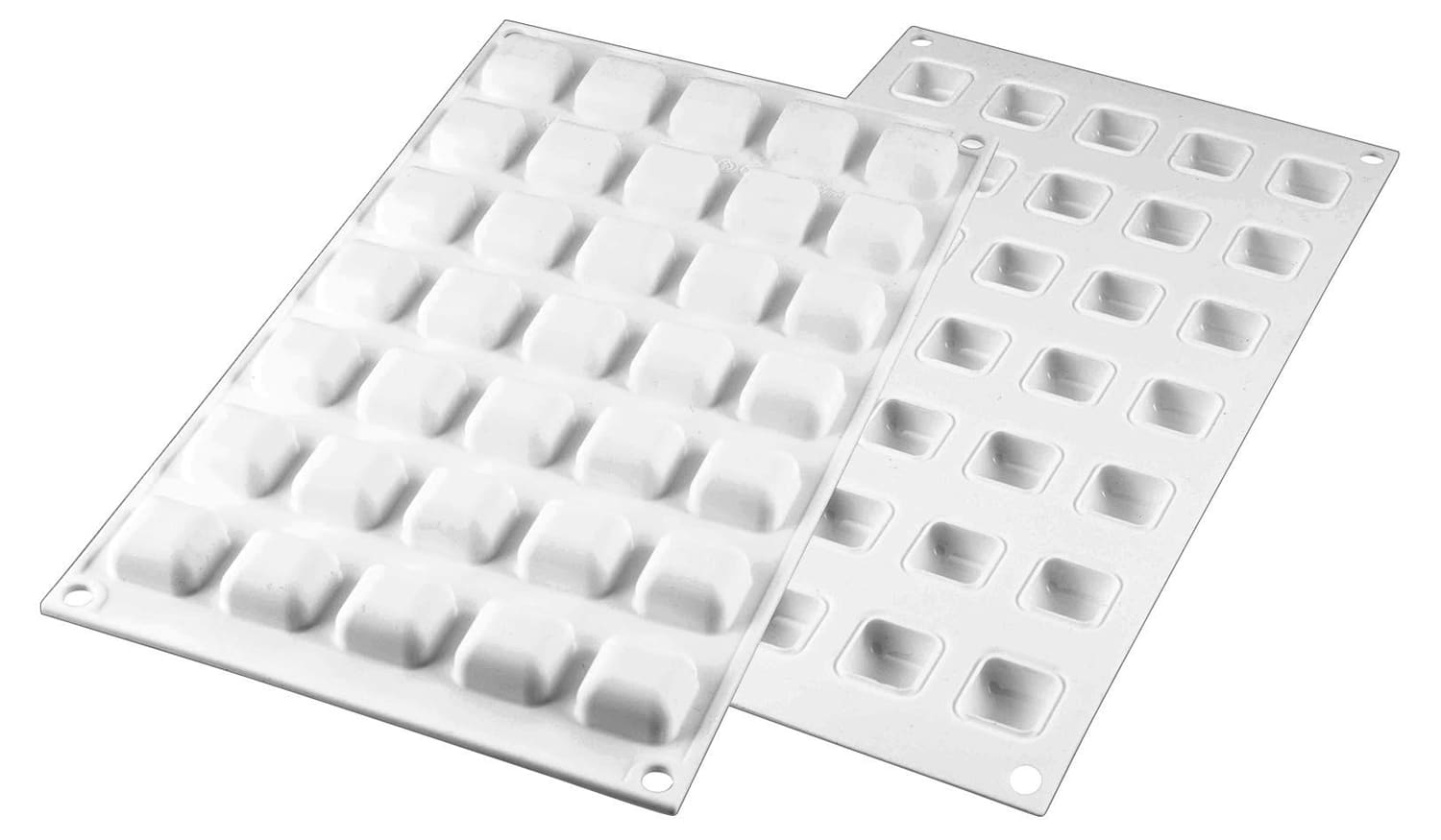 Silicone Mould for 35 Micro Rounded Squares - 30 x 17,5cm - Silikomart ...