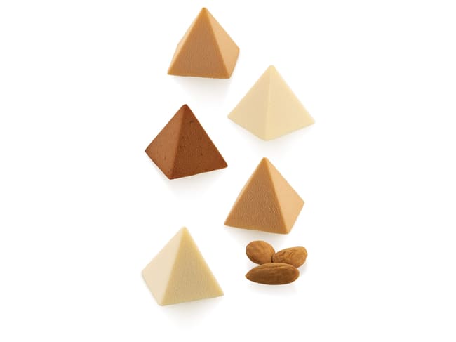 Silicone Mould - 18 mini pyramids - 30 x 17,5cm - Silikomart