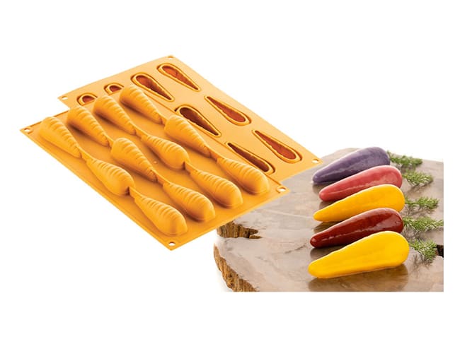 Naturae Silicone Mould - Carrot Ø 7,8cm - 30 x 17.5 cm - Silikomart