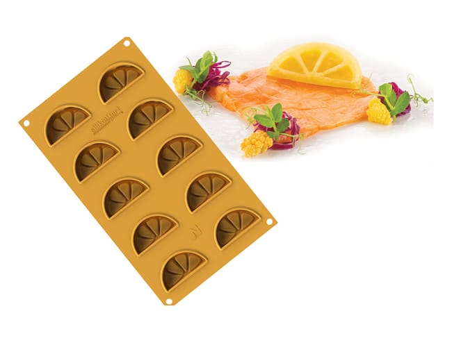 Naturae Silicone Mould - Lemon slices - 30 x 17.5cm - Silikomart