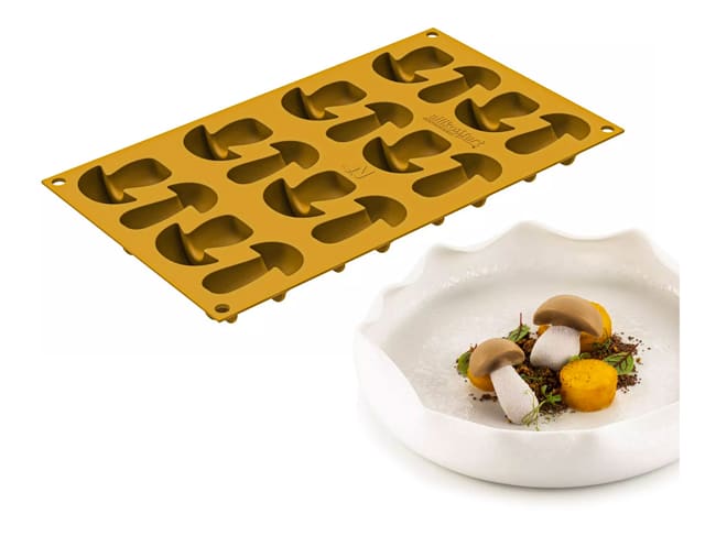 Naturae Silicone Mould - Mushroom - 30 x 17.5 cm - Silikomart
