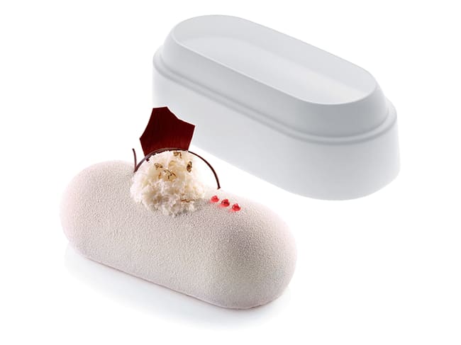 Yule Log Silicone Mould - Pillow - 19 x 7,3cm - Silikomart