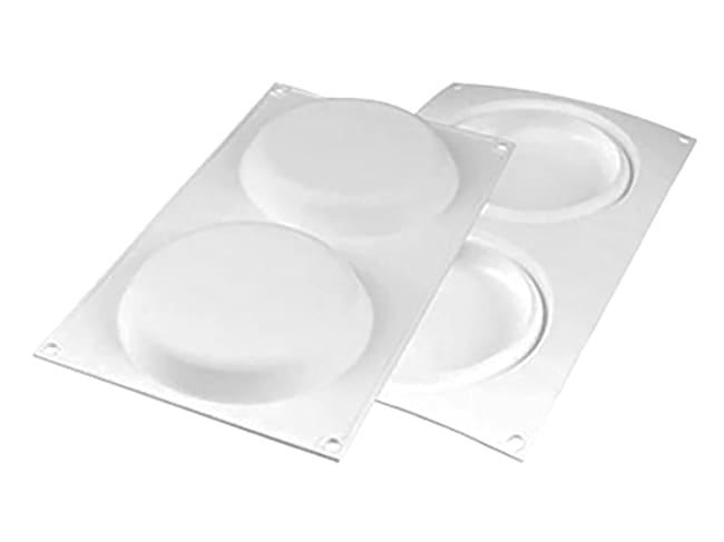 Silicone Mould - 2 rounds - 30 x 17,5cm - Silikomart