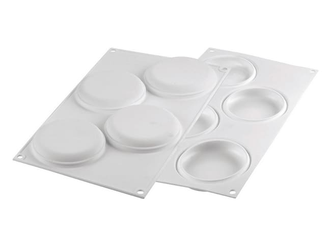 Silicone Mould - 4 rounds - 30 x 17,5cm - Silikomart
