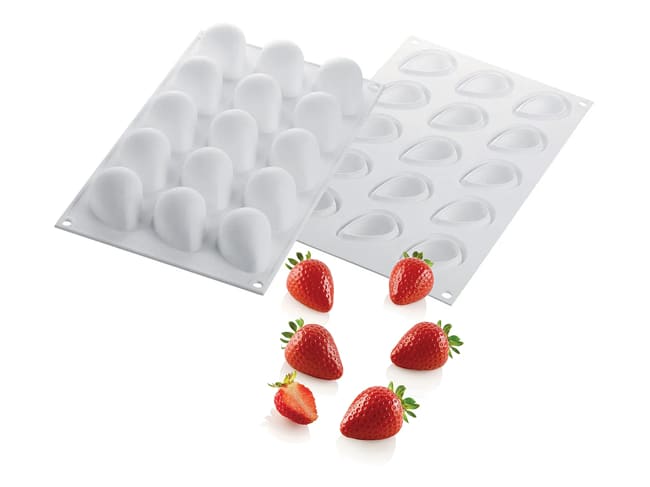 15 Strawberries Silicone Mould - Silikomart