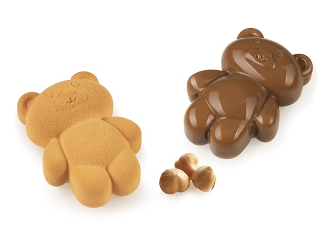 Silicone Mould - 8 teddy bears - 30 x 17,5cm - Silikomart