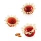 Silicone Texture Mat - 8 Snowflake crowns - Ø 9,5 et Ø 8,7cm - Silikomart