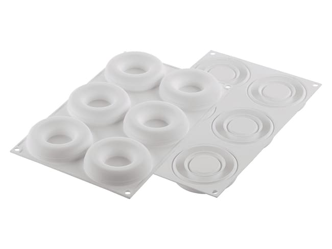 6 Savarin Silicone Mould - Ø 8.5cm - Silikomart