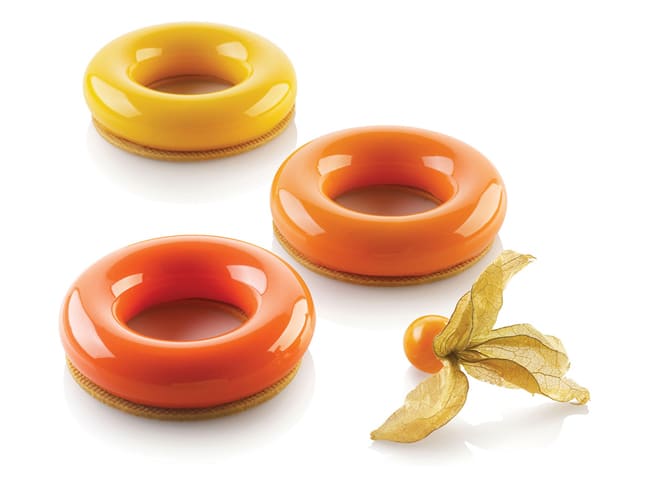 6 Savarin Silicone Mould - Ø 8.5cm - Silikomart