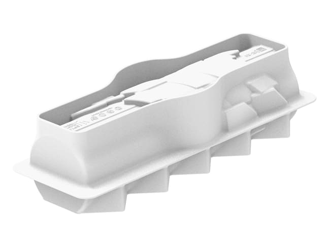 Yule Log Silicone Mould - Pixel - 25 x 8.5 x H 7cm - Silikomart