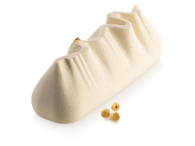 Yule Log Silicone Mould - Slope - 25 x 8 x H 8cm - Silikomart