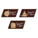 Pre-printed Thermoformed Mould - Season's greetings chocolate decorations - 5.5 x 2.5cm - Florensuc