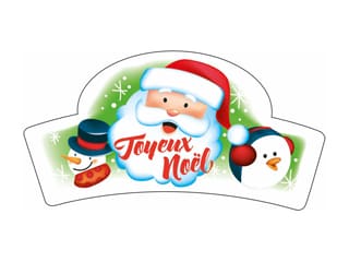 Wafer Paper Christmas Banners (x 24)