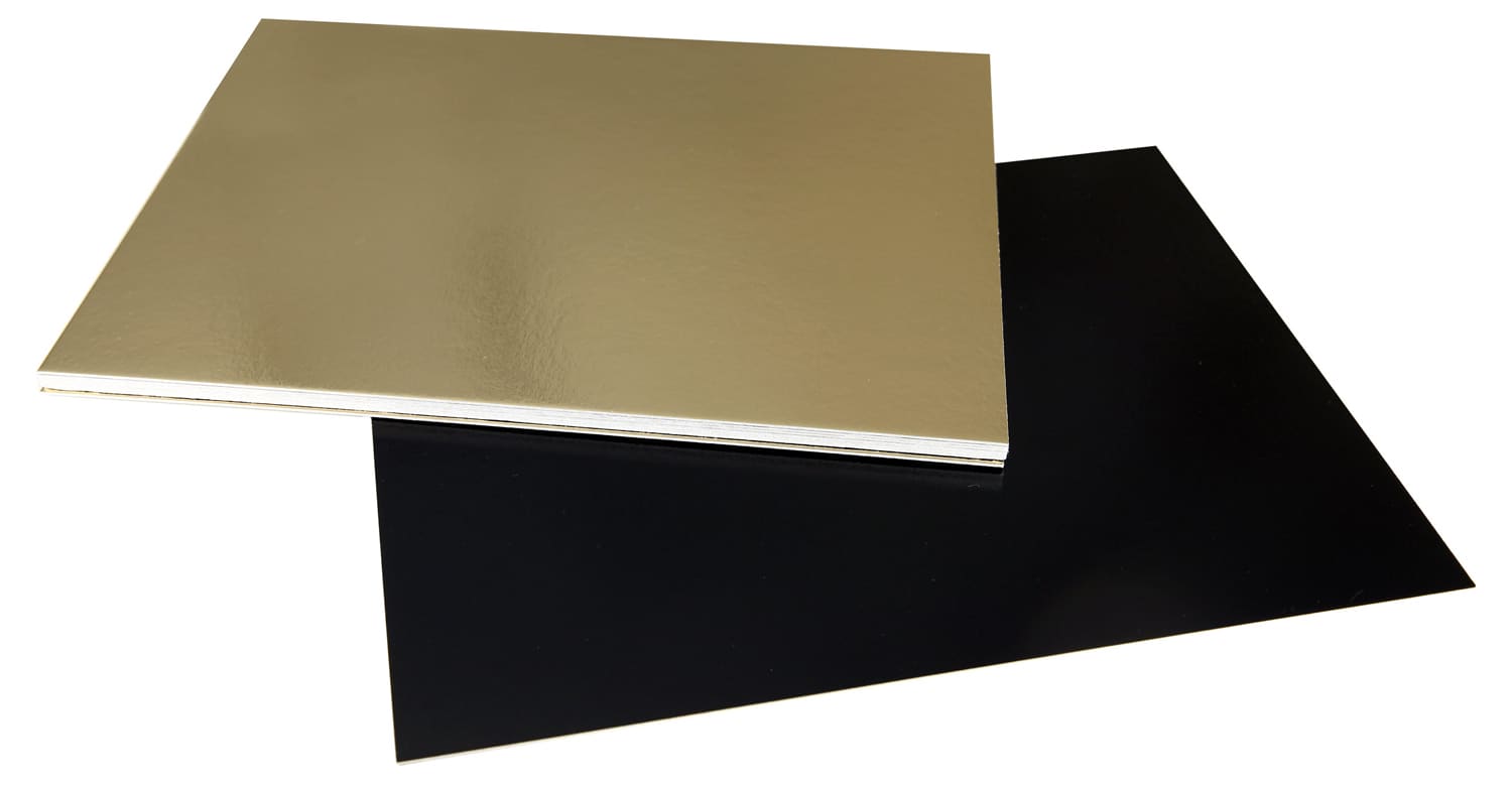 Rectangular Cake Board - Gold & Black - 40 x 30cm (x 25) - Tradiser -  Meilleur du Chef
